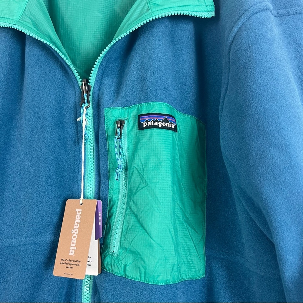 NWT Patagonia Microdini Reversible Jacket - Picture 9 of 11